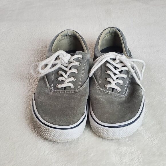 Sperry Gray Haylord Sneakers Size 8 - Picture 1 of 9